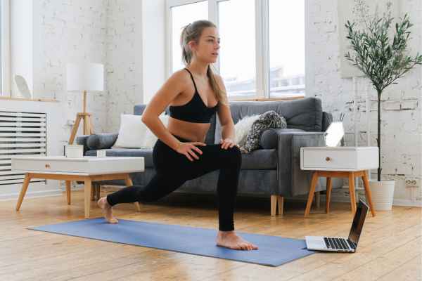 Woman exercising confidently after femiwand treatment Hassocks