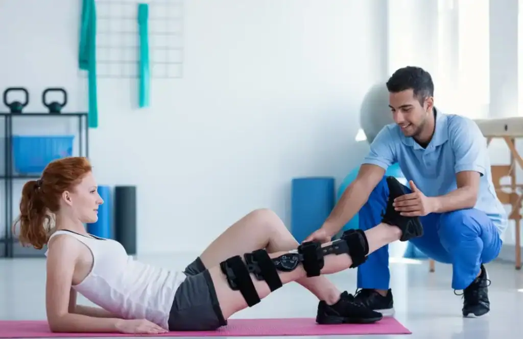 Debunking Meal Timing Myths: The Truth About Muscle Recovery 1 Woman having treatment to help muscle recovery Hassocks after an injury